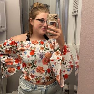 floral blouse